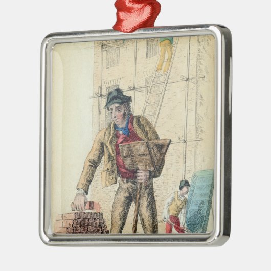 The Bricklayer's Laborer Metalen Ornament (Links)