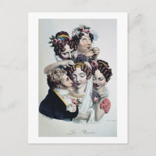 The Bride, c.1820 (litho) Briefkaart