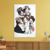 The Bride, c.1820 (litho) Canvas Afdruk (Insitu (Woonkamer))