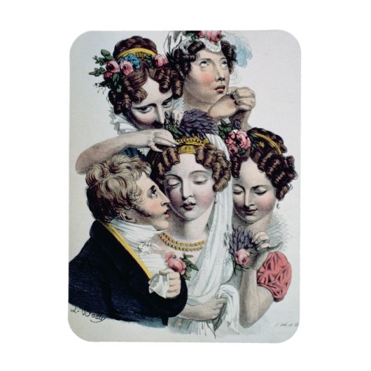 The Bride, c.1820 (litho) Magneet (Verticaal)