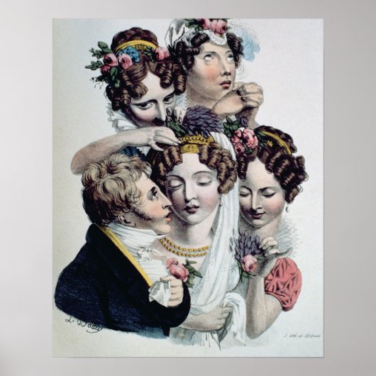 The Bride, c.1820 (litho) Poster (Voorkant)