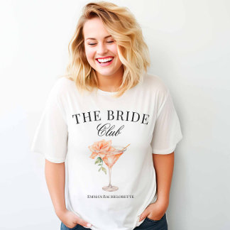 The Bride Club Blush Cocktail Tri-Blend Shirt