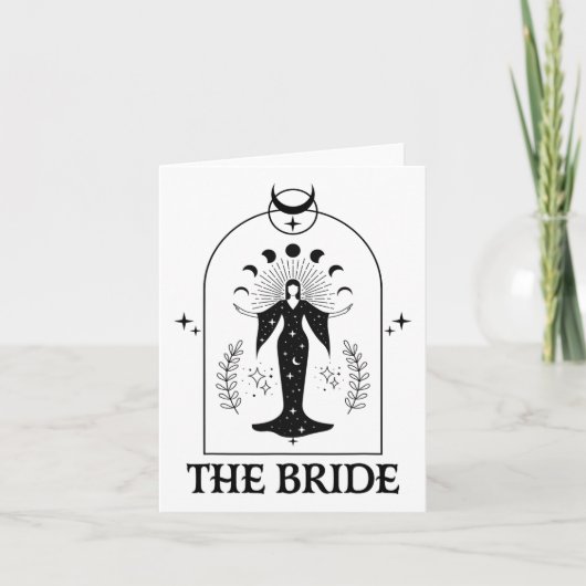 The Bride Coven Gothic Witch Bachelorette Matching Kaart (Voorkant)