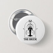 The Bride Coven Gothic Witch Bachelorette Matching Ronde Button 5,7 Cm (Voorkant /achterkant)