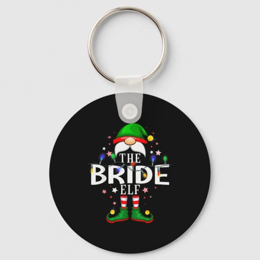 The Bride Elf Christmas Family Pajama Party  Sleutelhanger (Voorkant)