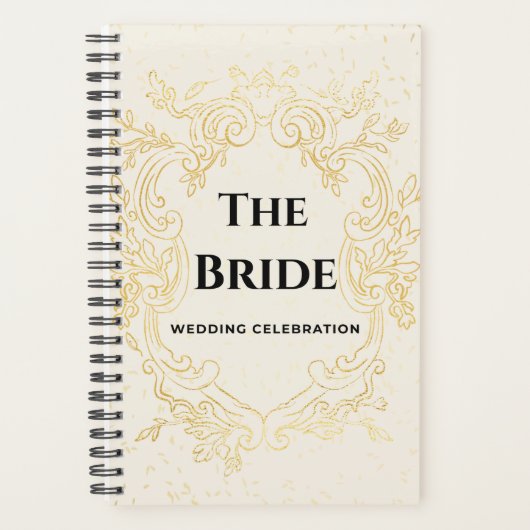 The Bride - Gold vintage frame planner (Voorkant)
