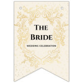 The Bride - Gold vintage framebunting banner (Tweede vlag)