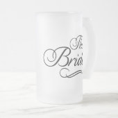 The Bride Honeymoon Beer Mok Black (Voorkant rechts)