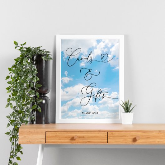 The Bride Is On Cloud 9 Kaarten en geschenken Poster