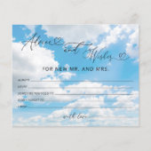 The Bride is op Cloud 9 advies en wenst Kaarten (Voorkant)