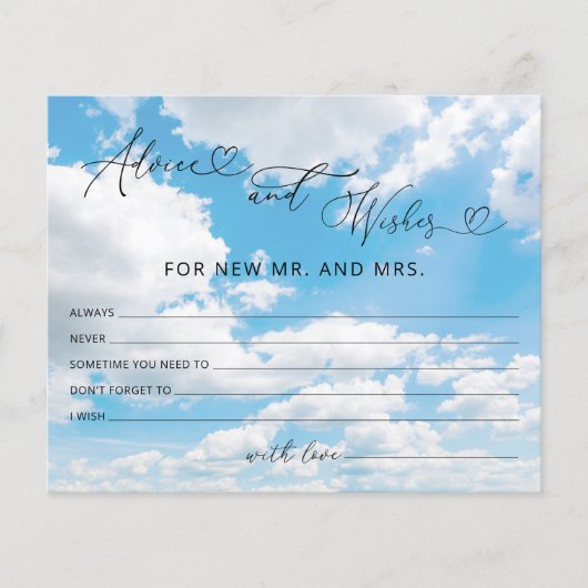 The Bride is op Cloud 9 advies en wenst Kaarten (Voorkant)