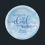 The Bride is op Cloud 9 Paper Bord<br><div class="desc">Perfecte uitnodiging om die speciale bruid te zijn te vieren! Shop onze bijpassende digitale artikelen in onze Etsy shop: https://www.etsy.com/shop/BDPDesignsWeddings?ref=seller-platform-mcnav&search_query=ON CLOUD NINE</div>