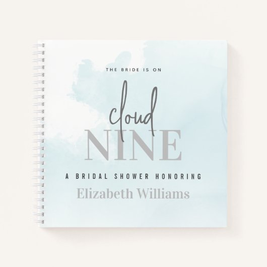 The Bride is op Cloud Nine Vrijgezellenfeest gaste Notitieboek (Voorkant)