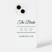 The Bride Personalized Wedding Design iPhone Hoesje (Achterkant)