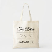 The Bride Personalized Wedding Design Tote Bag (Voorkant)