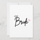 The Bride Save the date (Voorkant)