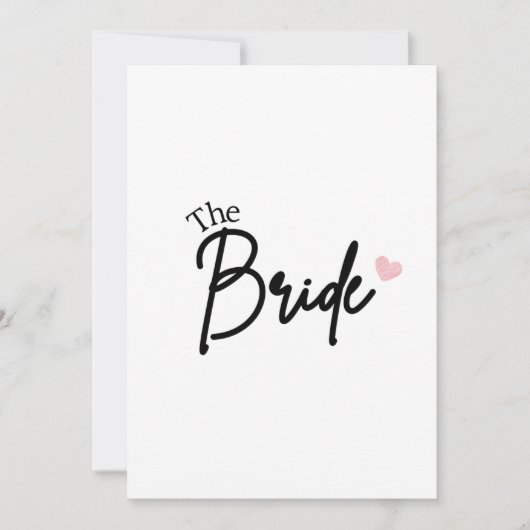 The Bride Save the date (Voorkant)