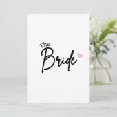 The Bride Save the date (Staand voorkant)