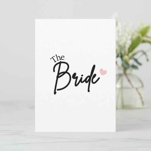 The Bride Save the date (Staand voorkant)