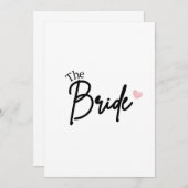 The Bride Save the date (Voorkant / Achterkant)