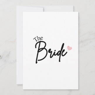 The Bride Save the date