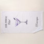 The Bride Social Club Lavendel Cocktail Strandlaken (Voorkant)