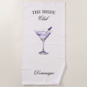 The Bride Social Club Lavendel Cocktail Strandlaken (Voorkant)