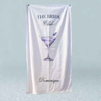 The Bride Social Club Lavender Cocktail wordt vert Strandlaken