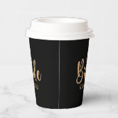 The Bride Team Elegant Bachelorette Papieren Bekers (Rechts)