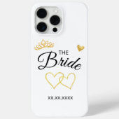 The Bride Wedding Date Elegant Design Case-Mate iPhone Case (Achterkant)