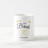 The Bride Wedding Date Elegant Design Koffiemok (Center)