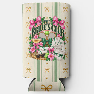 The Bride's Club Tennis Bachelorette Seltzer Blikjeskoeler