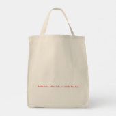 The Bride's Emergency Kit Tote Bag (Achterkant)