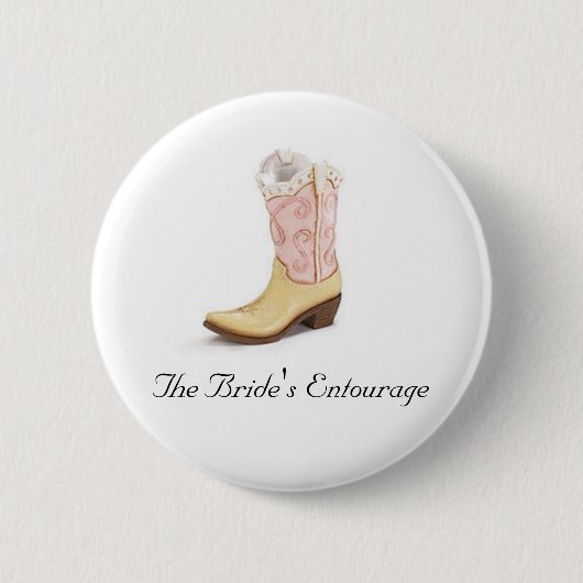 The Bride's Entourage Ronde Button 5,7 Cm (Voorkant)
