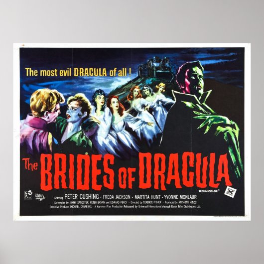 The Brides of Dracula Movie Poster (Voorkant)
