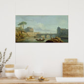 The Bridge and Castle Sant'Angelo, 1745 Poster (Keuken)