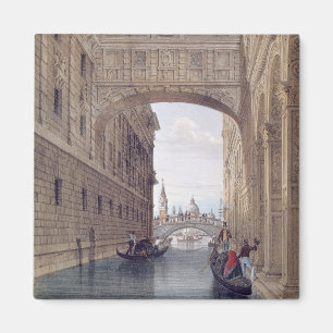 The Bridge of Sighs, Venice, engraved by Lefevre ( Magneet