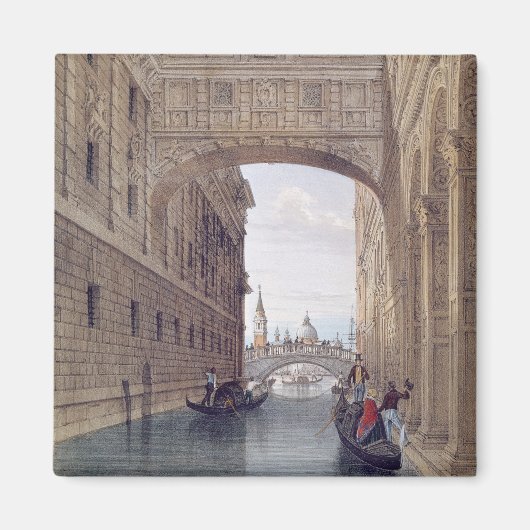 The Bridge of Sighs, Venice, engraved by Lefevre ( Magneet (Voorkant)