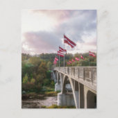 The Bridge over Gauja River, Sigulda, Latvia Briefkaart (Voorkant)