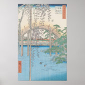 The Bridge with Wisteria or Kameido Tenjin Poster (Voorkant)