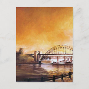 The Bridges, Newcastle upon Tyne Post Card Briefkaart