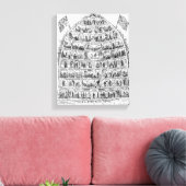 The British Beehive, 1867 Canvas Afdruk (Insitu (Woonkamer))