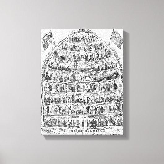 The British Beehive, 1867 Canvas Afdruk (Voorkant)