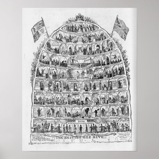The British Beehive, 1867 Poster (Voorkant)