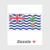 The British Indian Ocean Territory flag, Overseas  Sticker (Vel)
