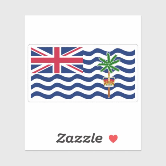 The British Indian Ocean Territory flag, Overseas  Sticker (Vel)