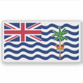 The British Indian Ocean Territory flag, Overseas  Sticker (Voorkant)