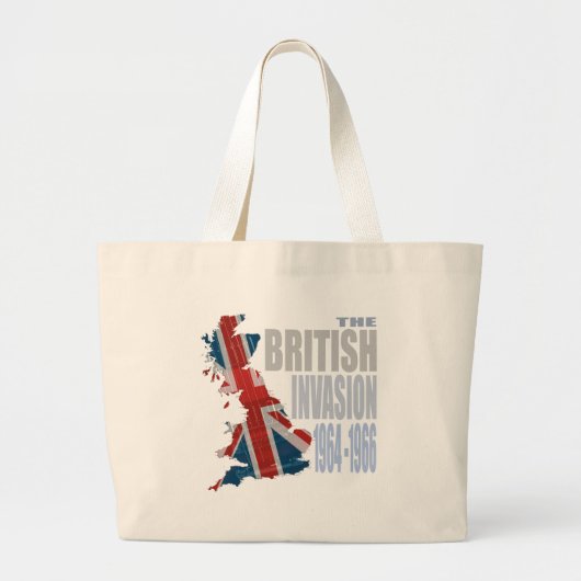 The British Invasion 1964-1966 Grote Tote Bag (Voorkant)
