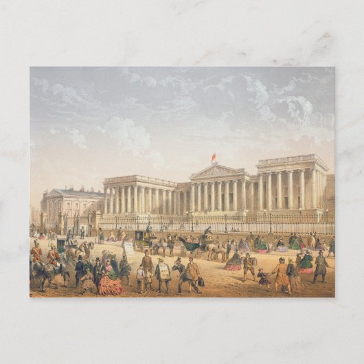 The British Museum, c.1862 (kleurenlitho) Briefkaart (Voorkant)