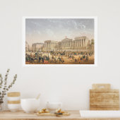 The British Museum, c.1862 (kleurenlitho) Poster (Keuken)